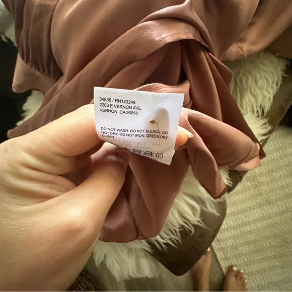 REFORMATION Silk Wrap Dress S - Picture 7 of 7